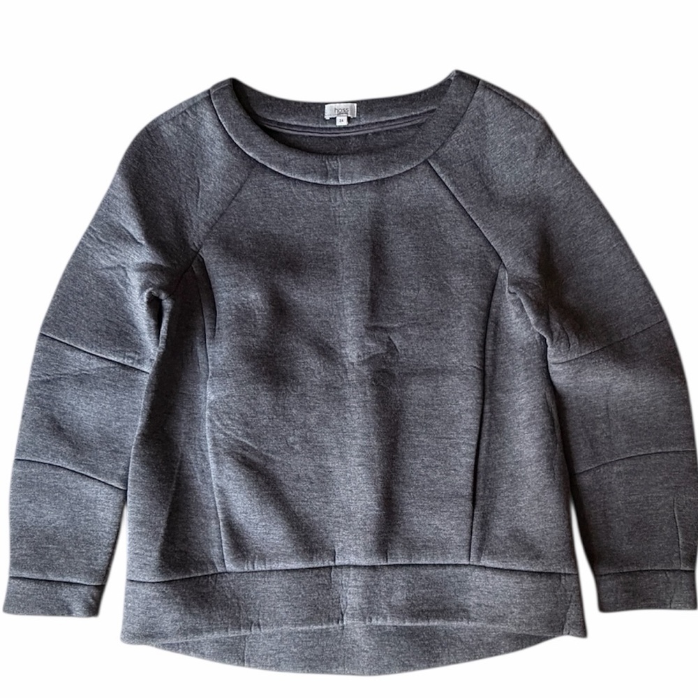 Hoss Intropia Thick Gray Sweatshirt, 34 = US size 2 / XS - Picture 6 of 9